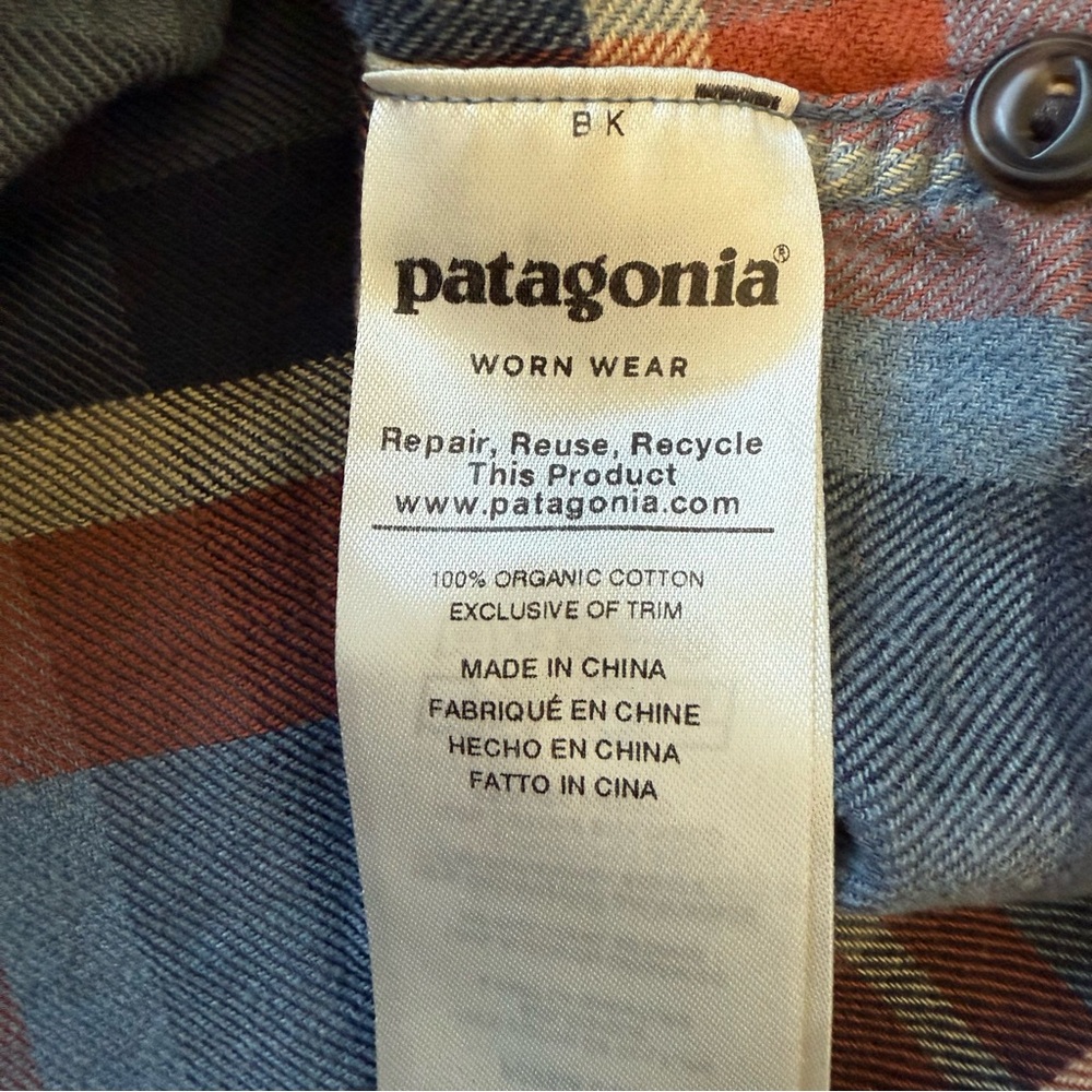 Patagonia Heywood Flannel Shirt Size 6 - Picture 6 of 11